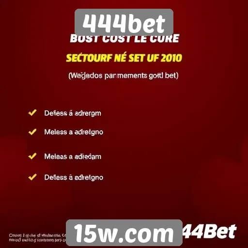 Comparativo de métodos de pagamento na 444bet